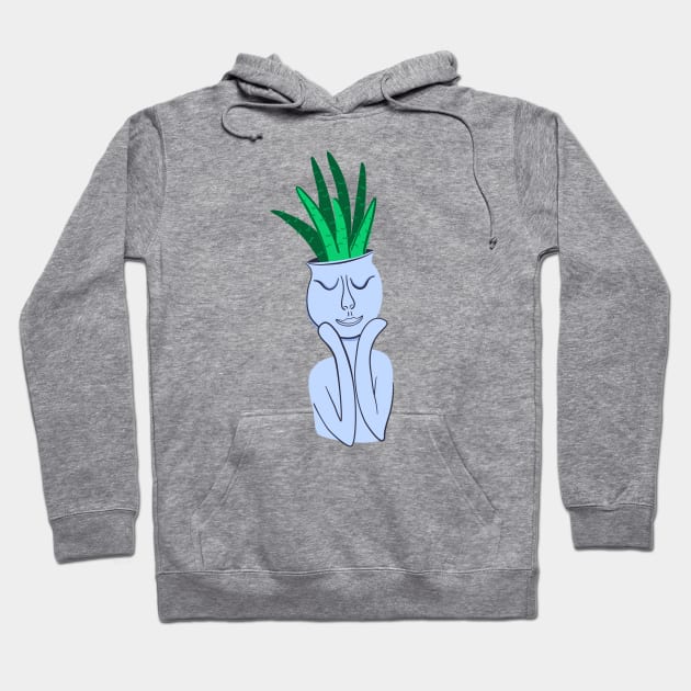 Aloe Vera. Indoor plant in flowerpot Hoodie by DanielK